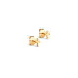 Enamel - Protective Cross - 18kt forgyldt sølv ørestikker- Model: E408G