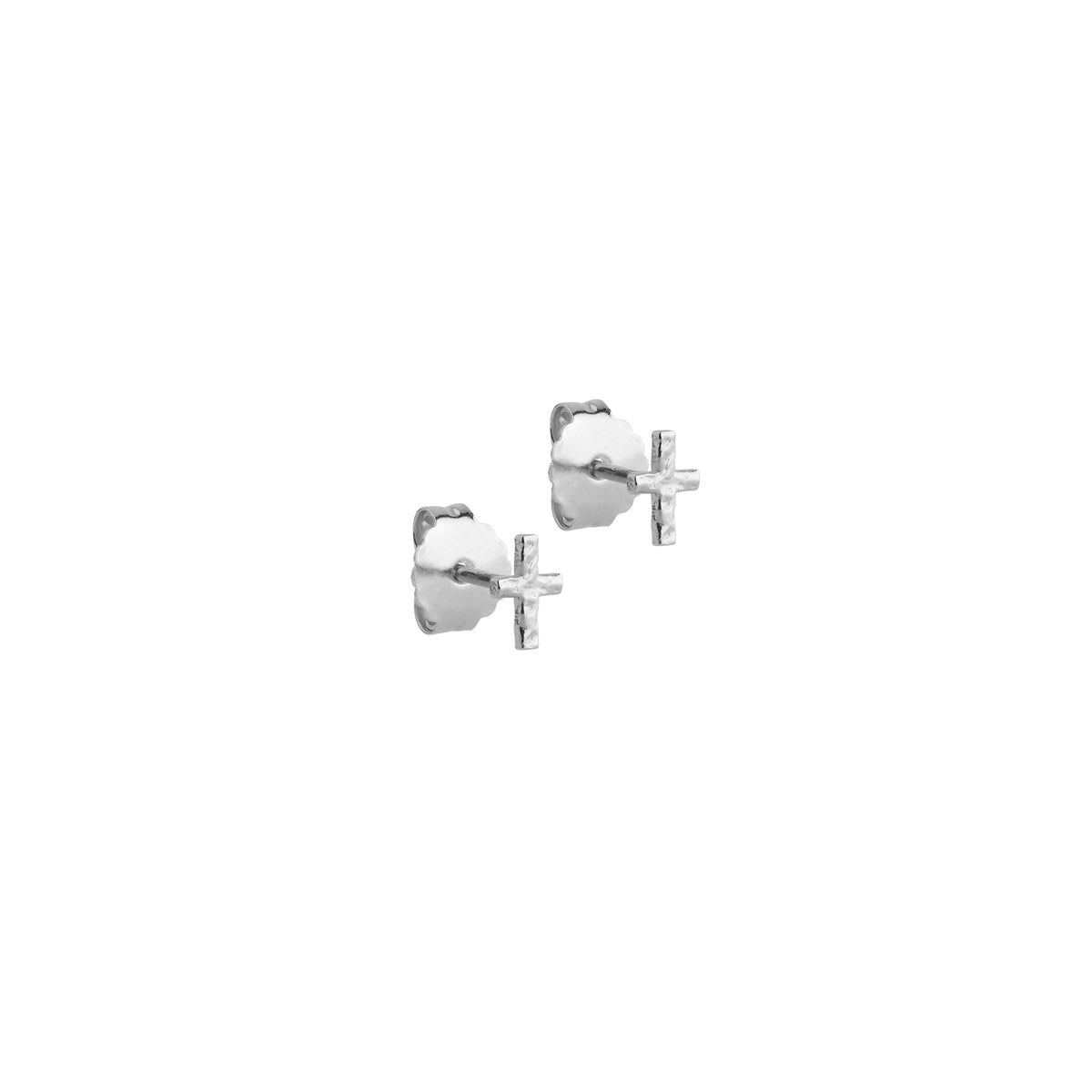 Enamel - Protective Cross - Sterling sølv ørestikker- Model: E408S