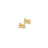 Enamel - Organic Clover - 18kt forgyldt sølv ørestikker- Model: E412GM