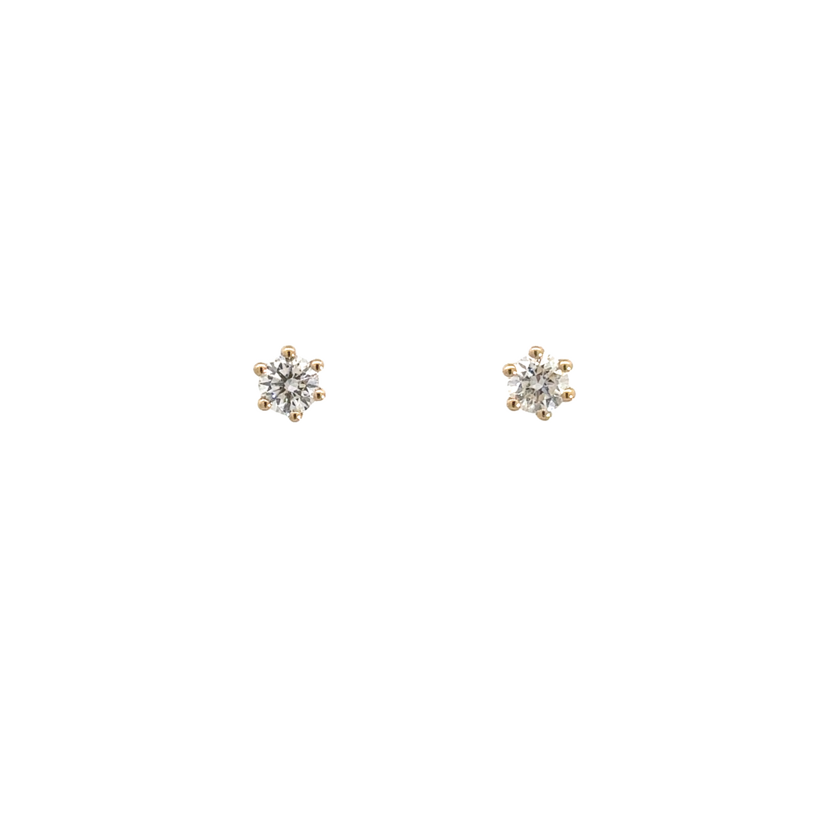 14 kt. Diamant guld ørestik m. 0,30 ct w/si - 10-22157