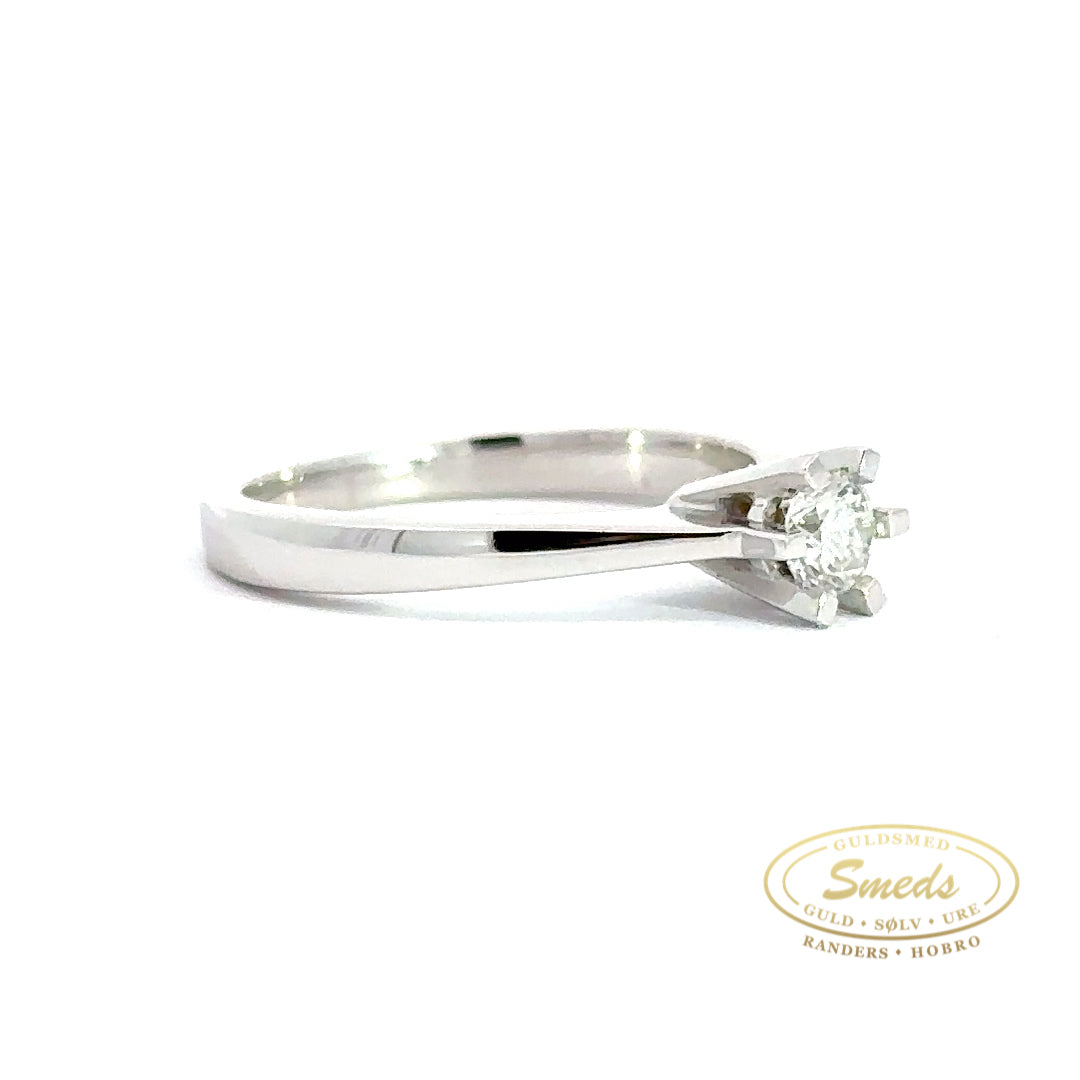14 kt. Hvidguld diamant ring med 0,25ct w/si - Model: 40-22570