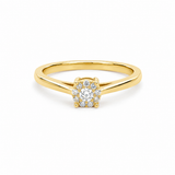 14kt Ring med diamant 0,14 ct w/si - 40-22623