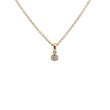 14 kt. diamant vedhæng m. 0,06ct w/si - Model: 20-22145