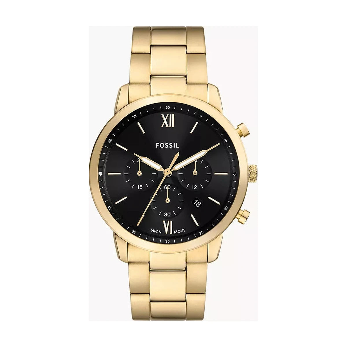 Fossil - Neutra Chrono. forgyldt rustfrit stål ur - Modelnr.: FS6093