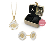 Christina Jewelry - Marguerit smykkesæt i forgyldt sølv inklusiv flot smykkeæske - Model: 685-JEWEL-G