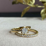 Vida ring rødguld 0,50 H-W/P1 14 kt - Model: 7815,50