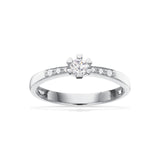 Vida Darling ring hvidguld 0,15 + 0,04 H-W/P1 14 kt - Model: 7826,19