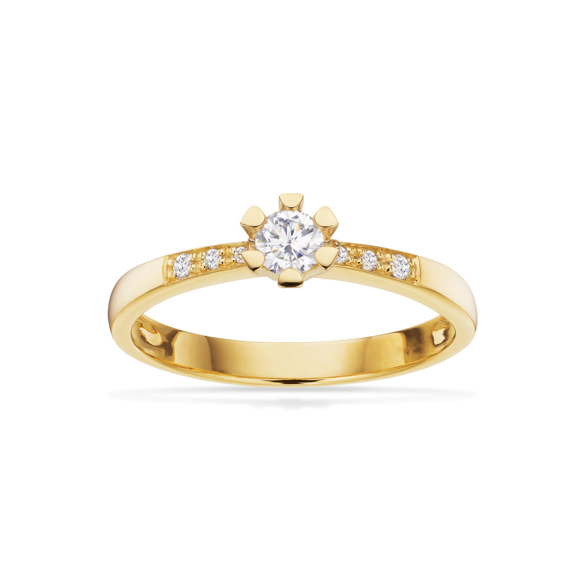 Vida Darling ring rødguld 0,20 + 0,04 H-W/P1 14 kt - Model: 7825,24