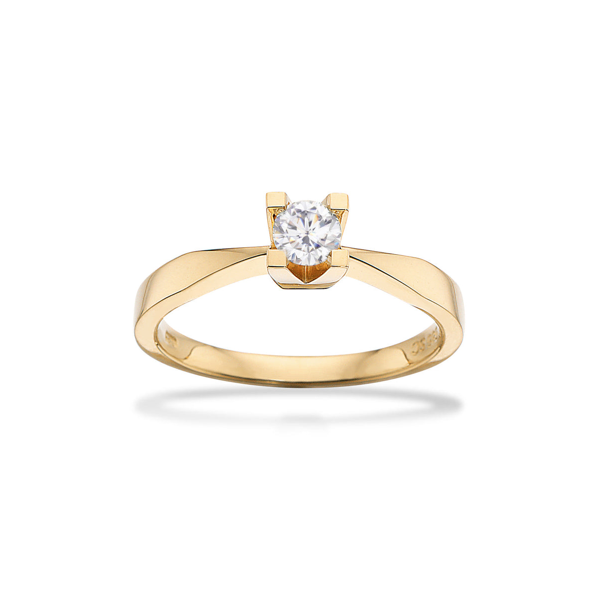 Kleopatra ring rødguld 0,25 H-W/SI 8 kt - Model: 7133,25