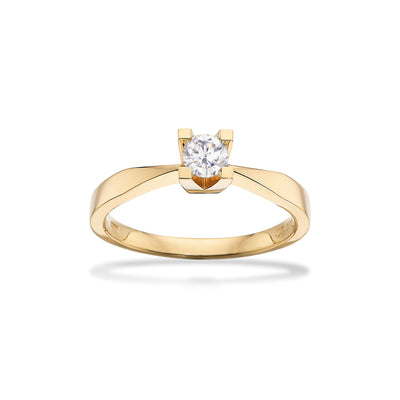 Kleopatra ring rødguld 0,25 H-W/SI 8 kt - Model: 7133,25