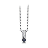 Kleopatra Queen vedhæng hvidguld safir + 0,02 H-W/SI 14 kt - Model: 2536,02SA