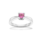 Kleopatra ring hvidguld 0,40 pink safir 4 kt - Model: 7136,40P