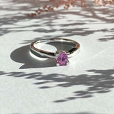 Kleopatra ring hvidguld 0,40 pink safir 4 kt - Model: 7136,40P