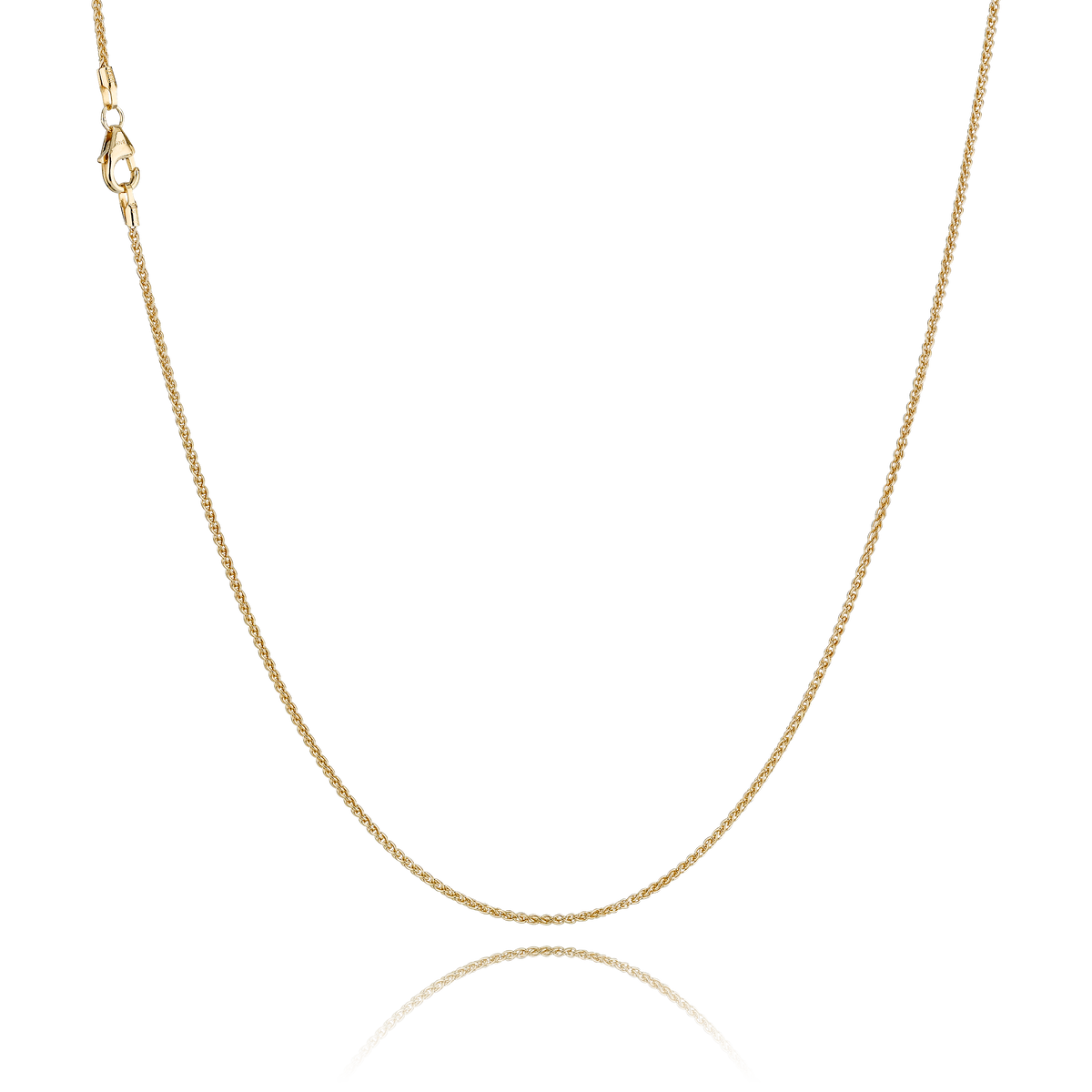 Hvedekæde i 14 kt guld – 1,30 mm