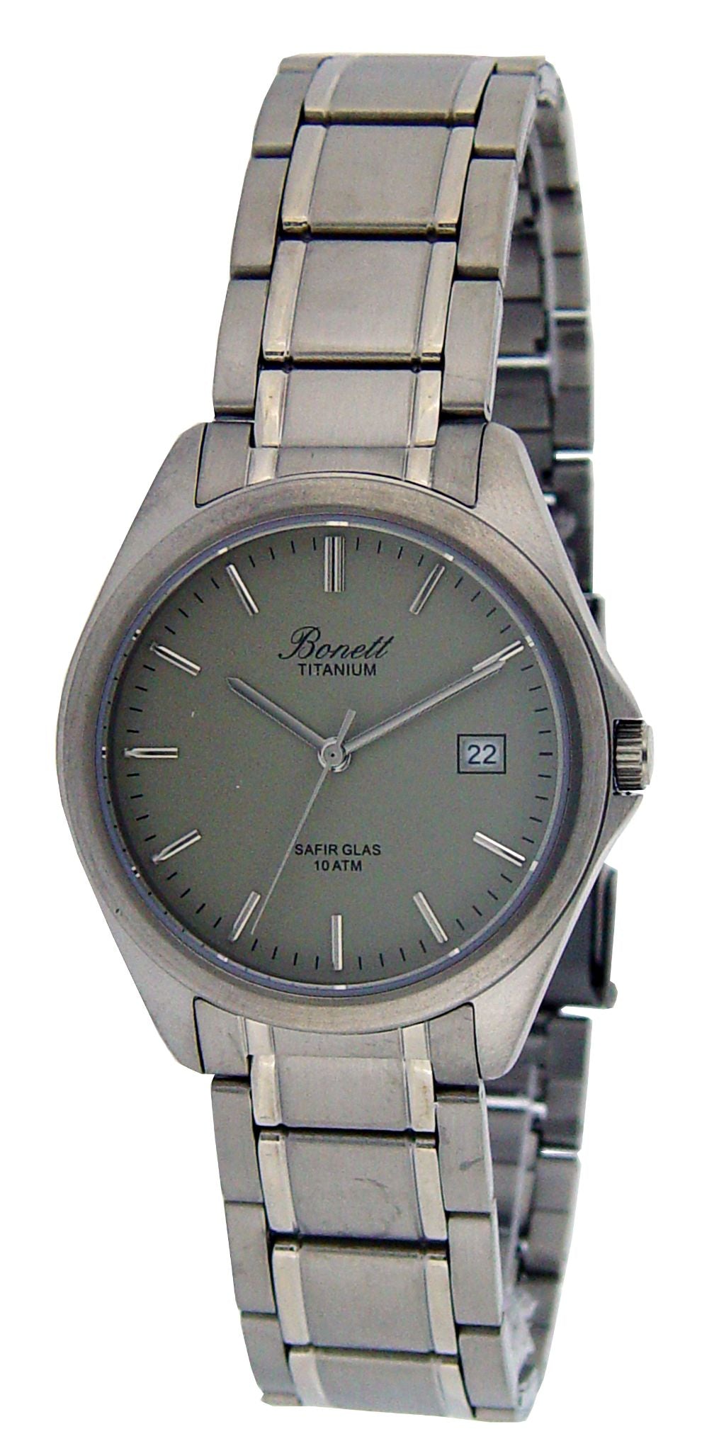 Bonett - Herreur i titanium m. safir glas - Model: 1512TGS