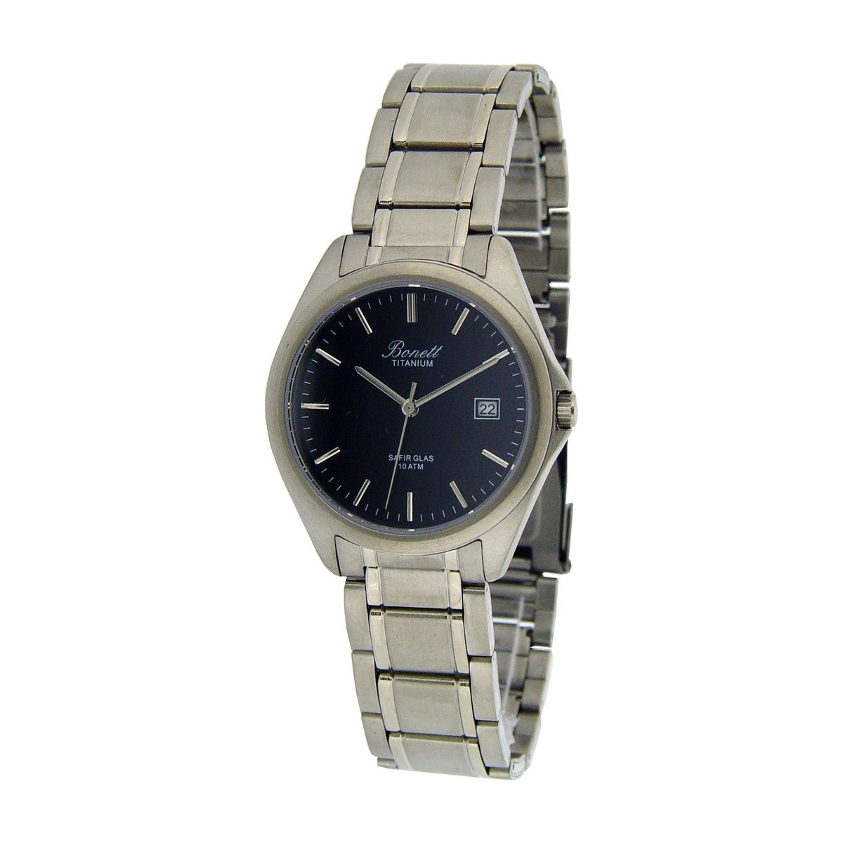 Bonett - Herreur i titanium m. safirglas og dato - Modelnr.: 1512TSS