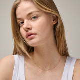 Enamel - LOLA "Blush", halskæde, sølv forgyldt - Model: N55G-Blush
