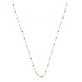 Enamel - LOLA "Blush", halskæde, sølv forgyldt - Model: N55G-Blush