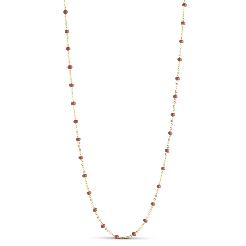 Enamel - LOLA, halskæde, sølv forgyldt - Model: N55G-copper