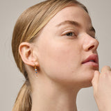 Enamel - Forgyldt sølv Lola Bold Marine ørering med emalje - Model: E424G-Marine