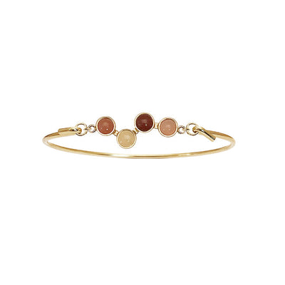 Heiring Multi armring med Horizon top rød mix