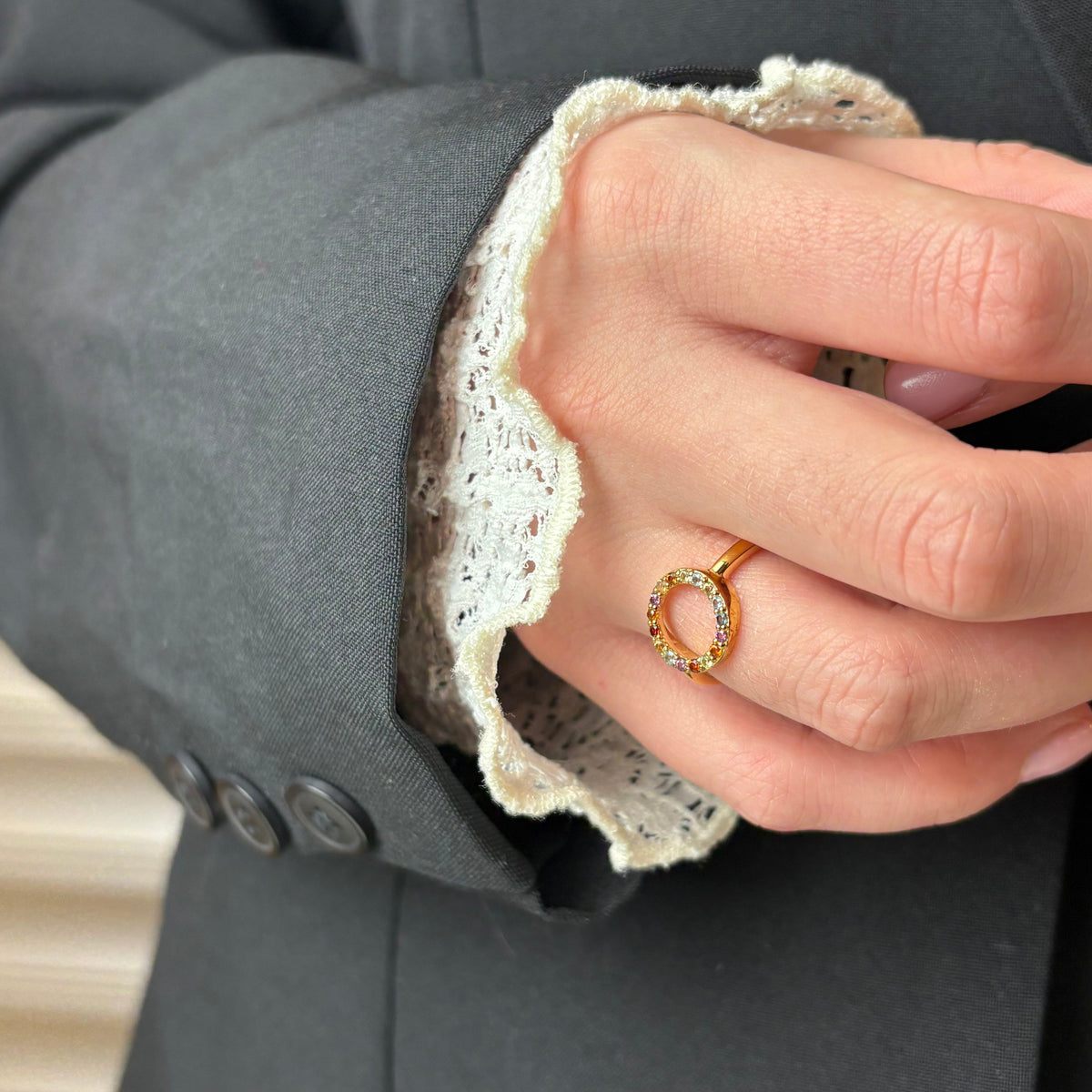 Christina World Goals ring i forgyldt sølv – model 800-7.1.B – billede 4