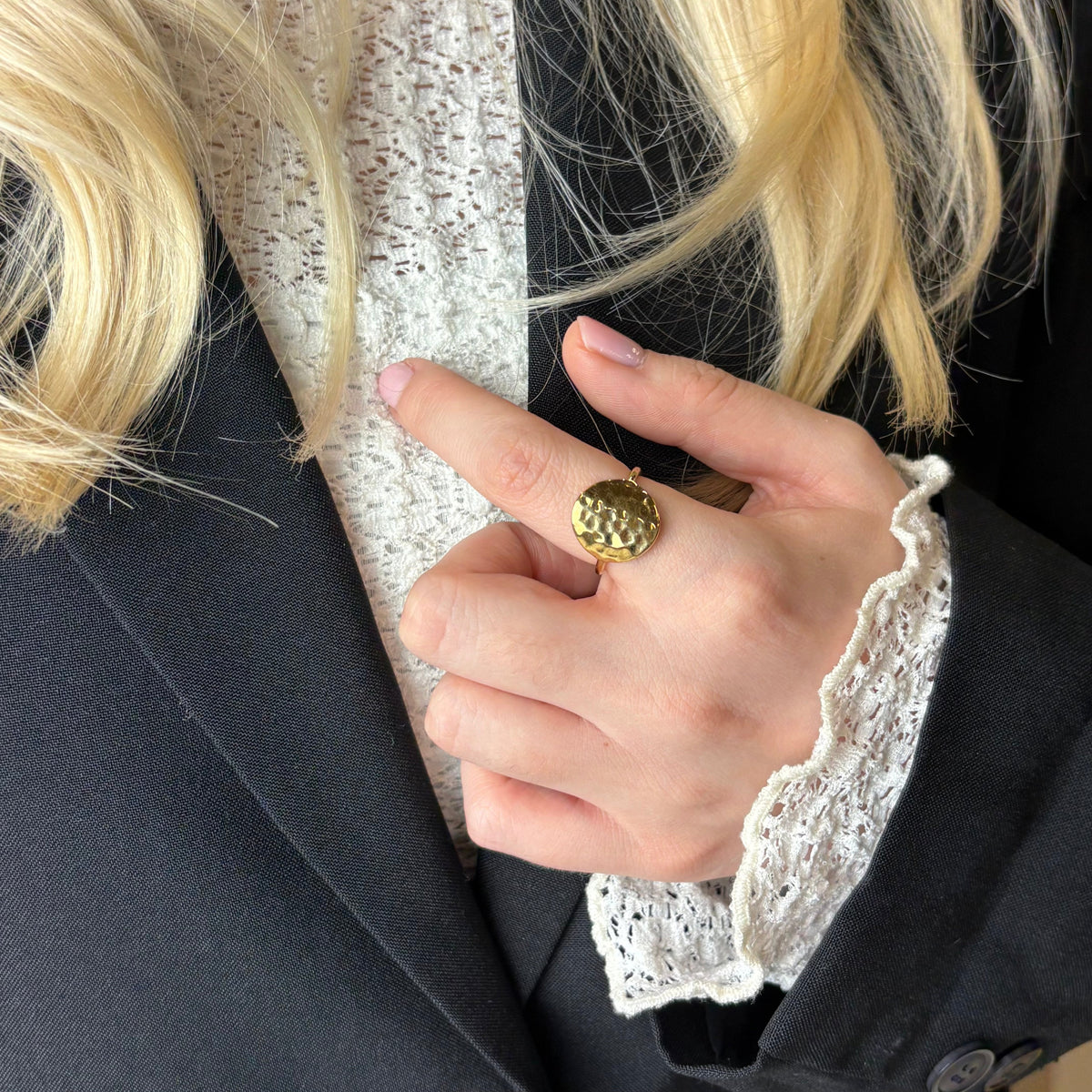 Christina Panzer ring i forgyldt sølv – model 800-2.24.B – billede 2