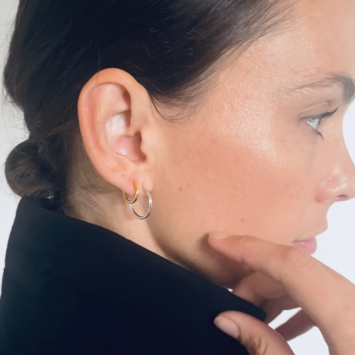Christina Shiny ørehængere i sølv – model 670-S58 – billede 2