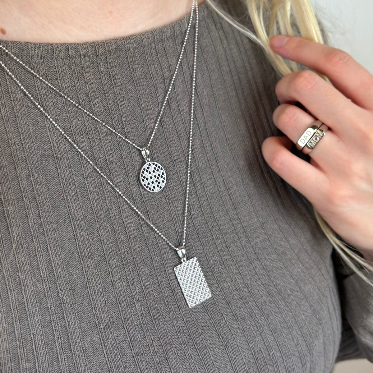 Aagaard Halskæde med Vedhæng Harlekin med 16 Cubic Zirkonia Sterling Sølv 45 cm
