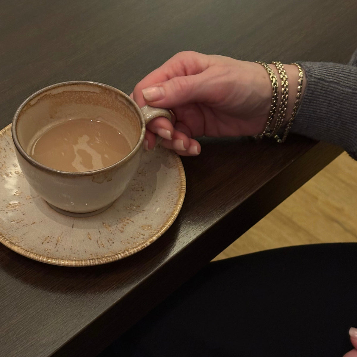 Aagaard Armbånd Små Hjerter 8 Karat Guld 19 cm