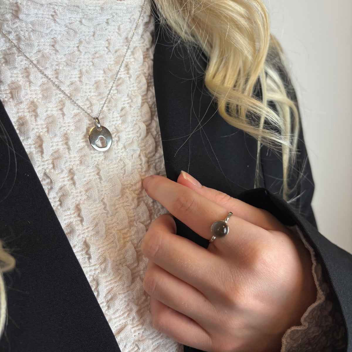 Christina Big Heart vedhæng i sølv – billede 6