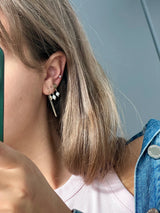 Jeberg Jewellery - Forgyldt - BAROQUE Baby Pearl ørekæde - Model: 52045