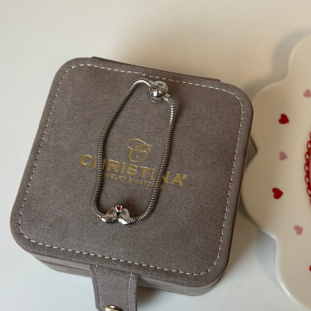 Christina Love Birds charm 4 mm i sølv – model 623-S300 – billede 3