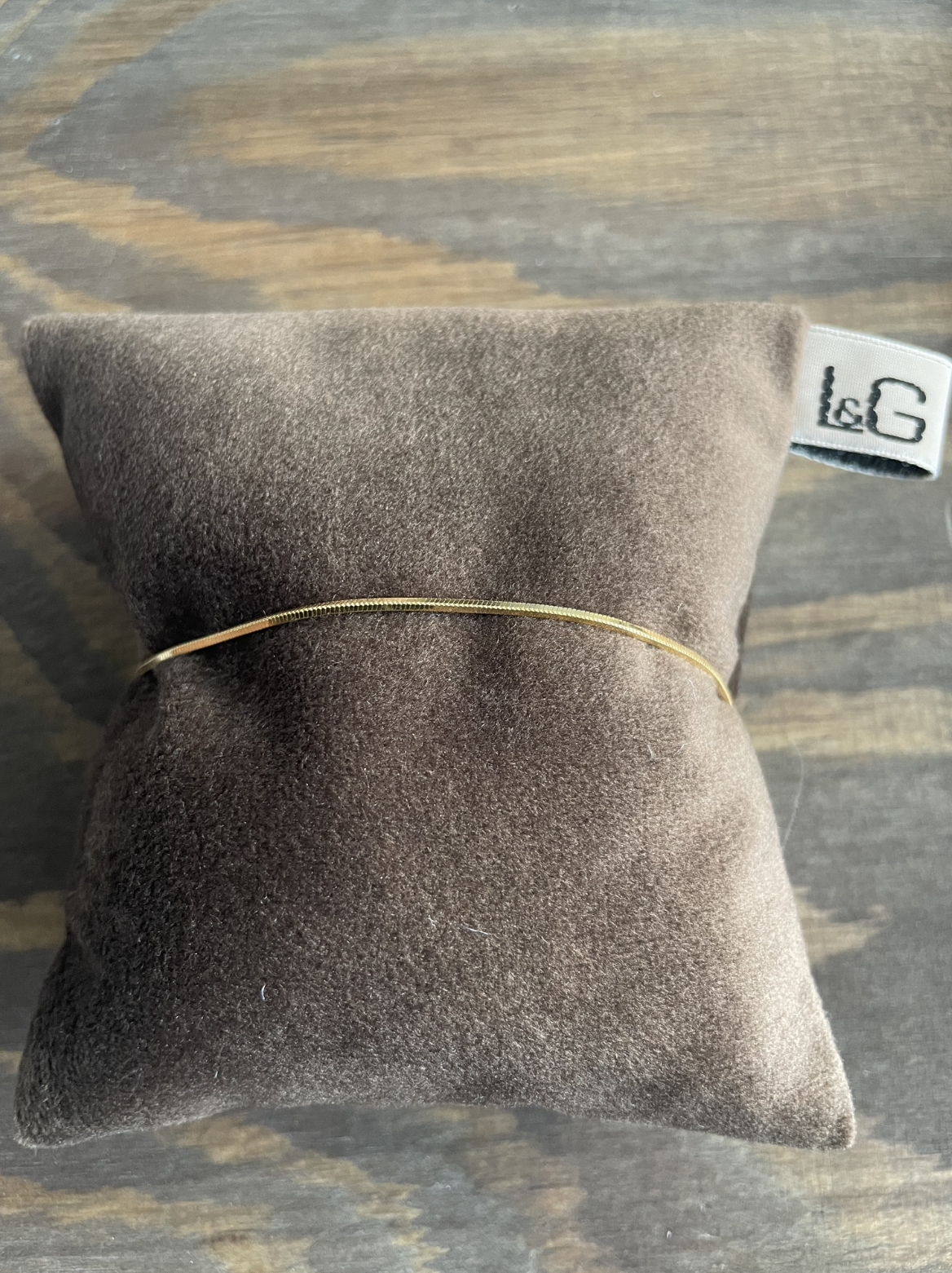 L&G - Armbånd, forgyldt sølv, slange facet - Model: 2060754