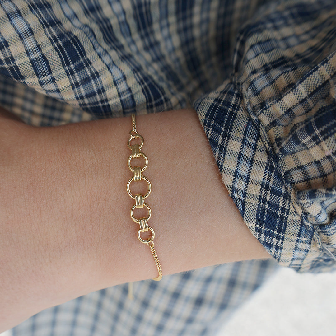 Christina Links armbånd i forgyldt sølv – model 601-G33 – billede 3