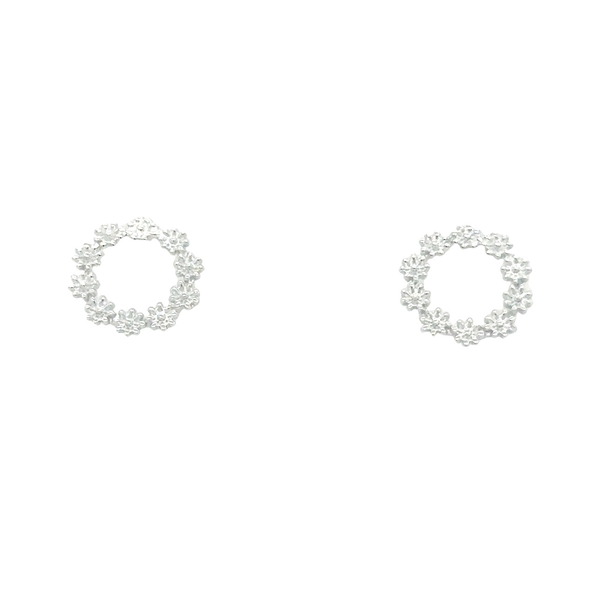 Sølv ørestik med cirkel - Model: 011-40737/SP