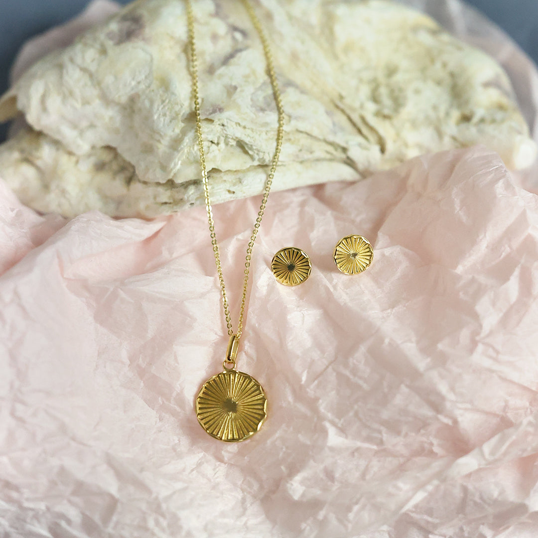 Aagaard Ørestikker Magic Coin Forgyldt Sterling Sølv
