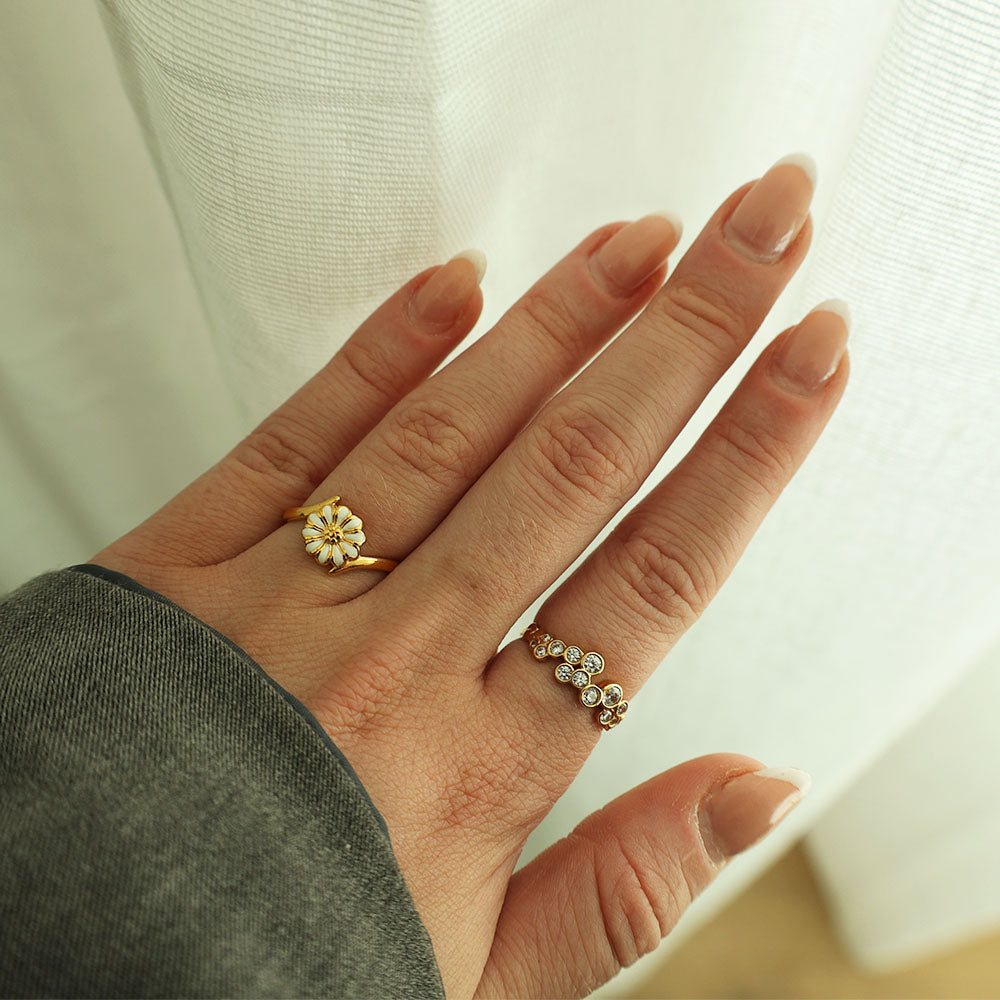 Christina Marguerit Power ring i forgyldt sølv – model 800-2.22.B – billede 2