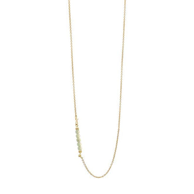 Heiring Multi halskæde med Burma jade top