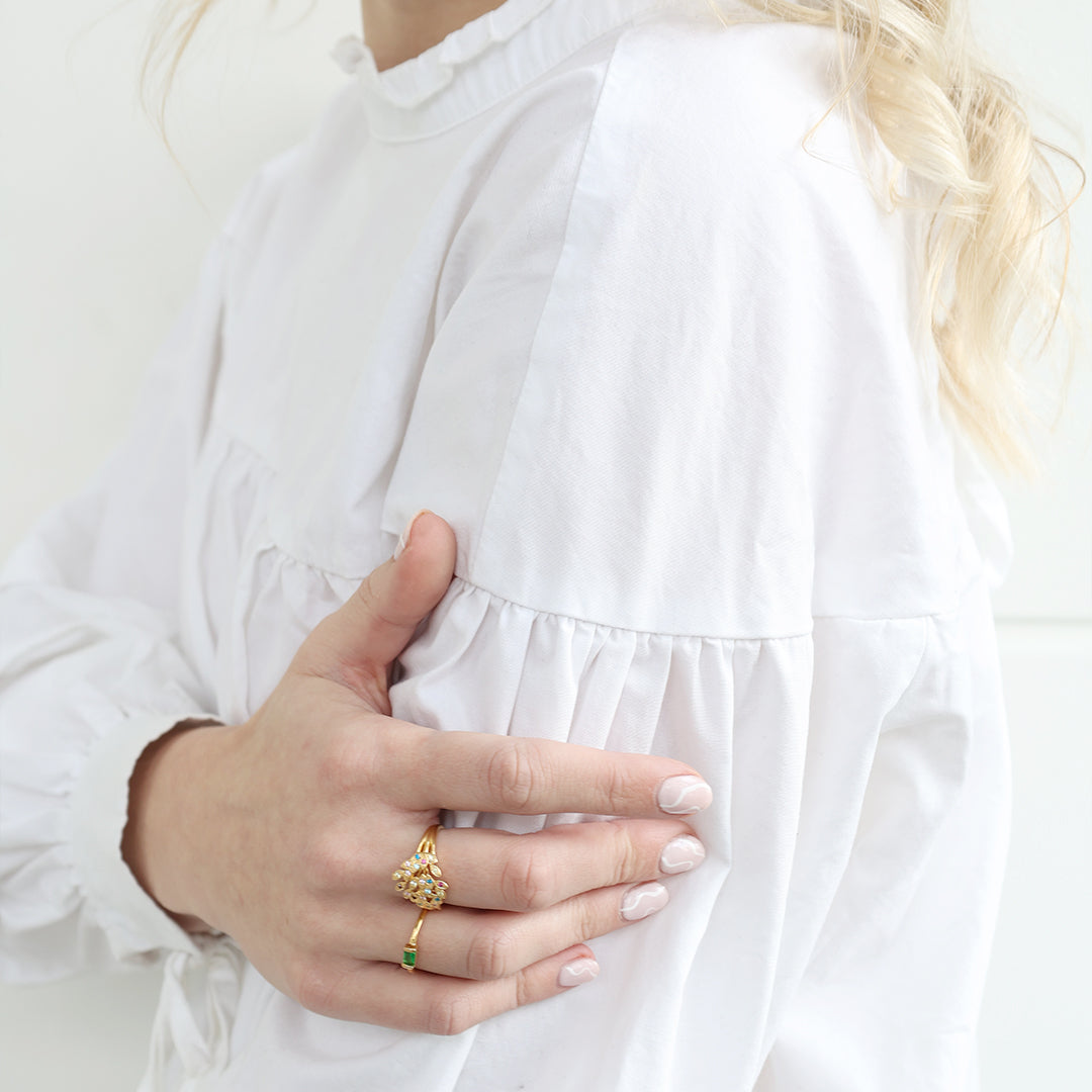 Christina Peacock ring i forgyldt sølv – model 800-4.11.B – billede 3
