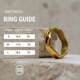 Sintridou - Ring med stjernemønster i stål - Model: ST710028