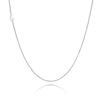 Hvedekæde i rhodineret sølv – 1,30 mm