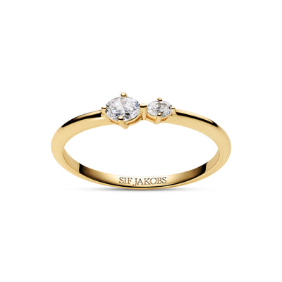 SIF JAKOBS - Ovale Due ring - Model: R2745-CZ-YG