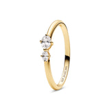 SIF JAKOBS - Ovale Due ring - Model: R2745-CZ-YG