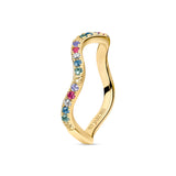 SIF JAKOBS - Ring Ellera Waves farvede sten- Model: r3869-xcz-yg