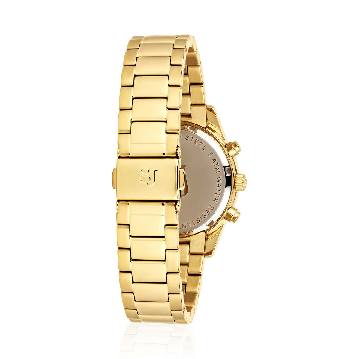 Sif Jakobs Ur Domenica stainless steel gold hvid i forgyldt sølv