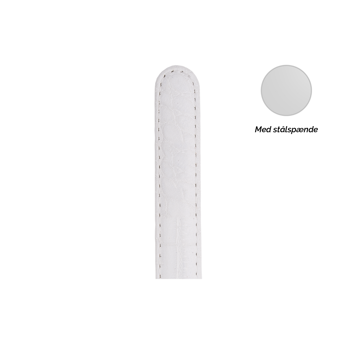 Christina Collect urrem hvid 16 mm i stål – model SS16MATTWHITE