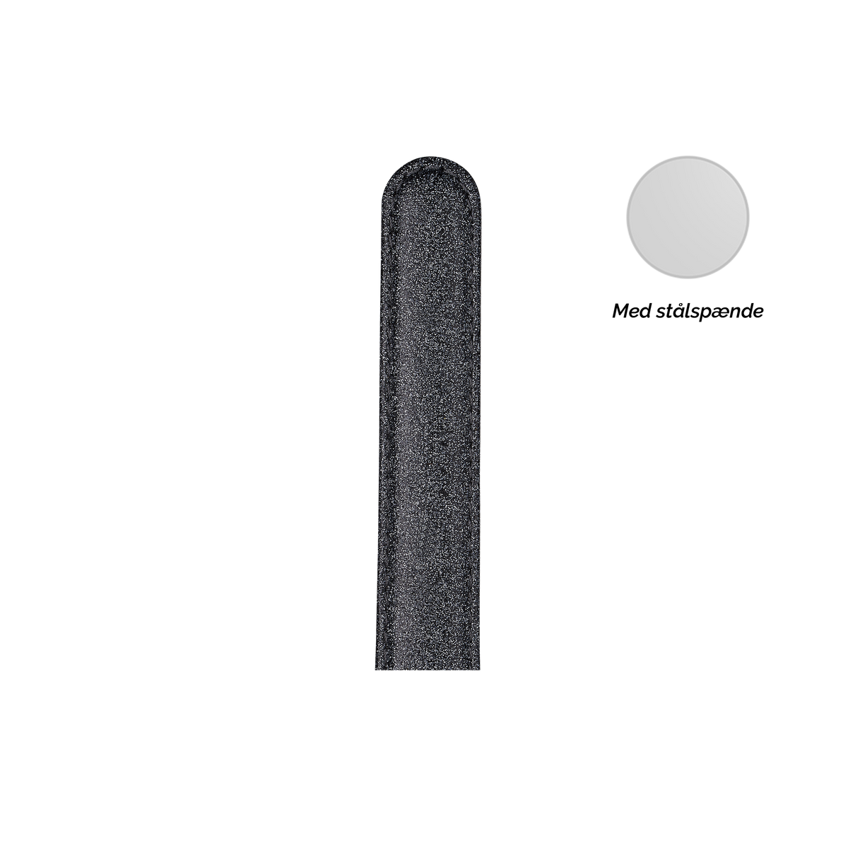 Christina Collect urrem glitrende 16 mm i stål – model SS16SPARKLINGBLACK
