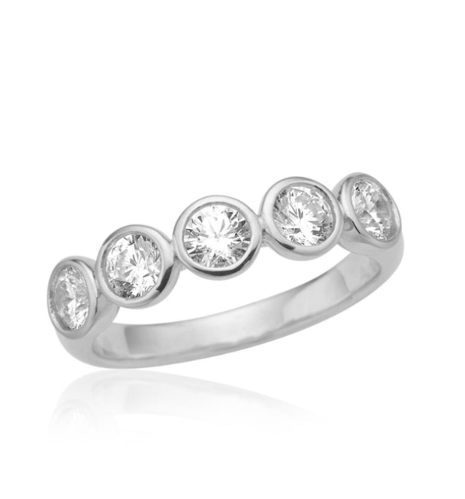 Blicher Fuglsang - Ring, sølv med syntetisk zirkon - Model: 1338 39R