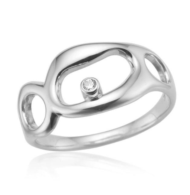 Blicher Fuglsang - Ring, sølv med syntetisk zirkon - Model: 1316 39R